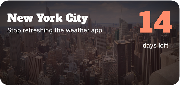 Lanely Countdown widget